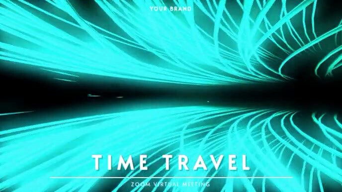 ZOOM VIRTUAL BACKGROUND | TIME TRAVEL งานนำเสนอ Presentation (16:9) template